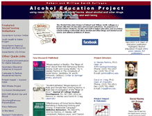 Tablet Screenshot of alcoholeducationproject.org